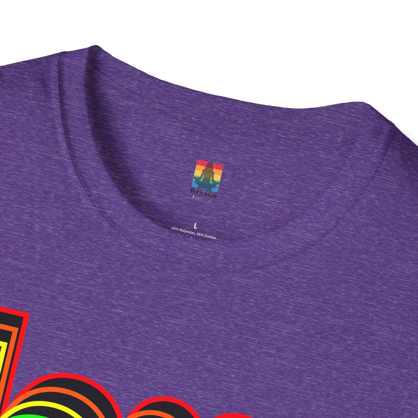 Retro Love Graphic T-Shirt | Unisex Softstyle Tee | Pride Shirt, Casual Wear, Gift for Him/Her, Rainbow Design, Everyday Style