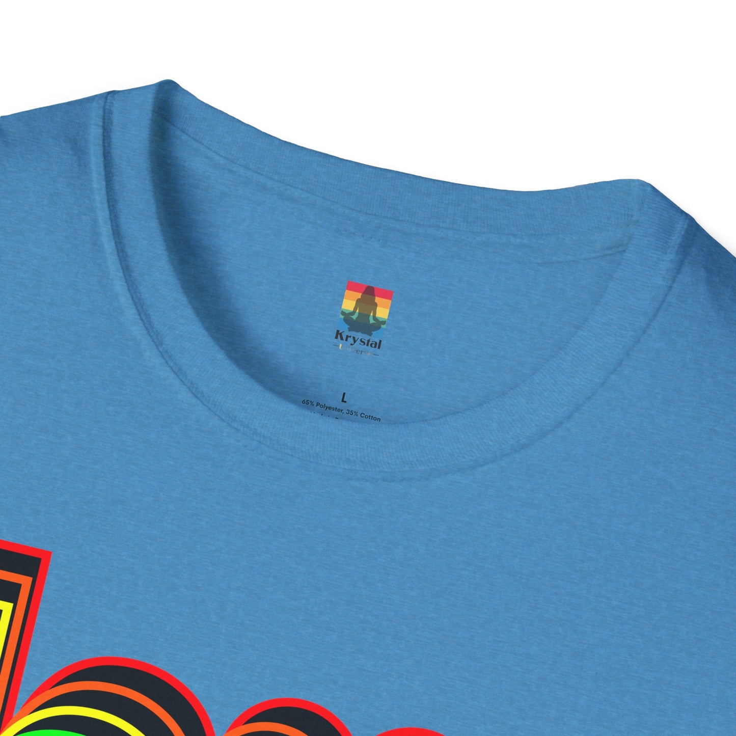 Retro Love Graphic T-Shirt | Unisex Softstyle Tee | Pride Shirt, Casual Wear, Gift for Him/Her, Rainbow Design, Everyday Style