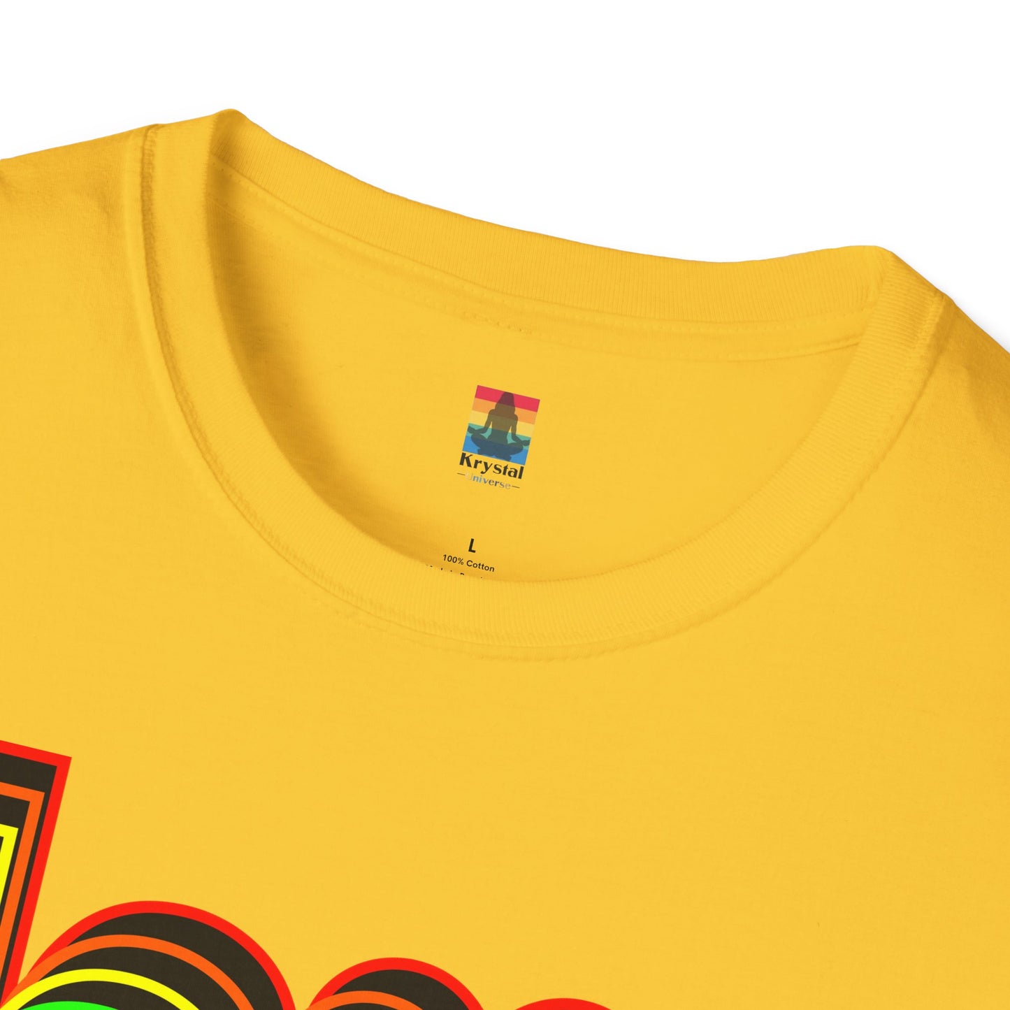Retro Love Graphic T-Shirt | Unisex Softstyle Tee | Pride Shirt, Casual Wear, Gift for Him/Her, Rainbow Design, Everyday Style