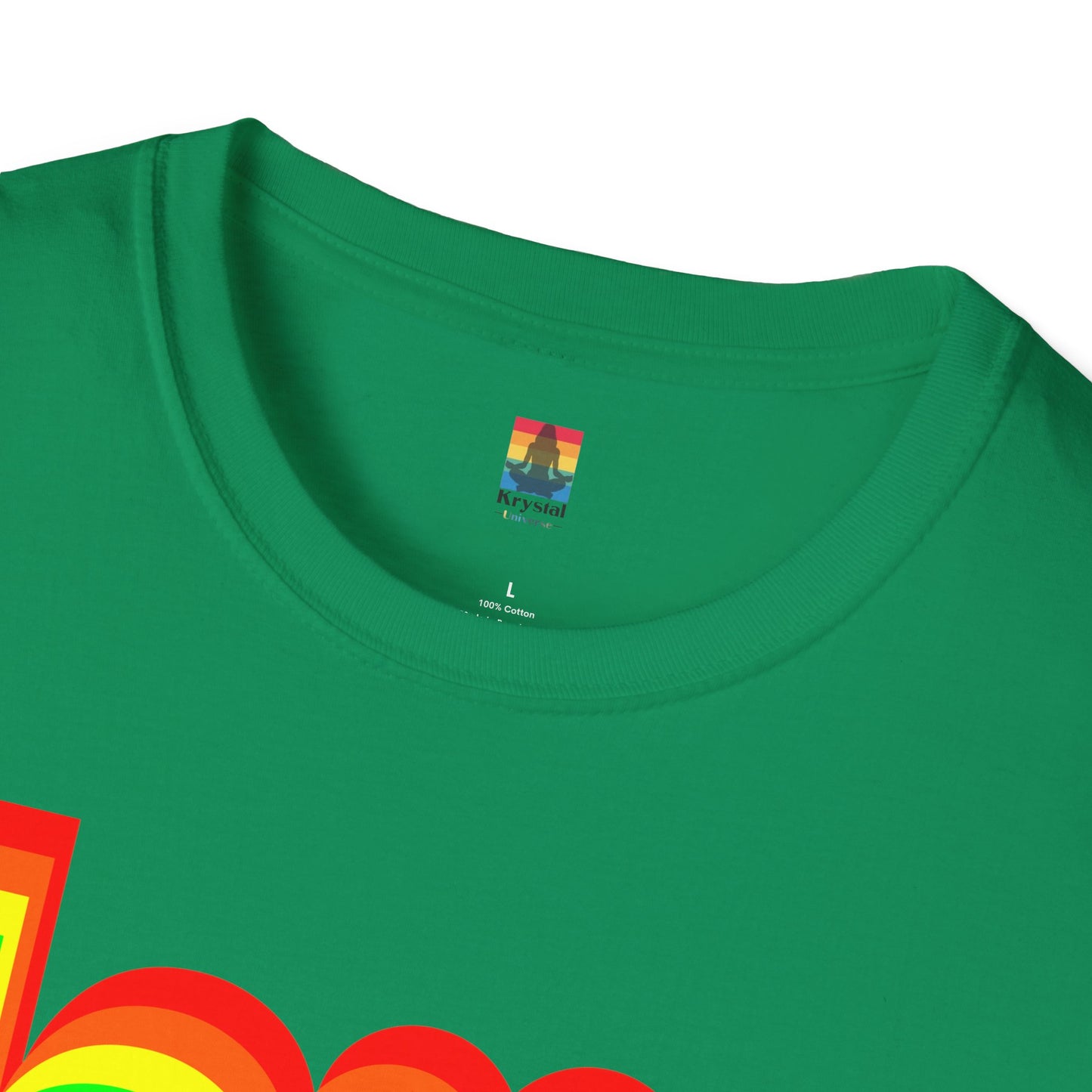 Rainbow Love Unisex Softstyle T-Shirt, Casual Wear, Summer Fashion, Gift for Friends