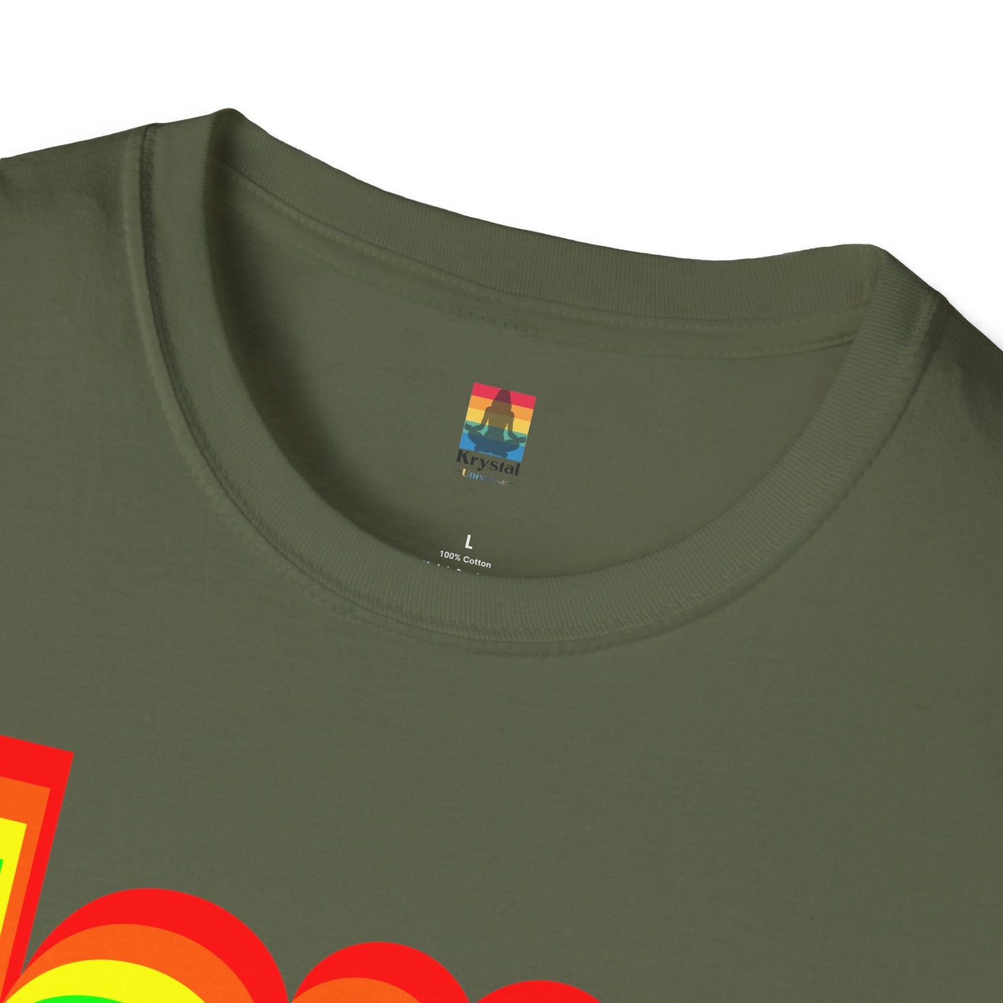 Rainbow Love Unisex Softstyle T-Shirt, Casual Wear, Summer Fashion, Gift for Friends