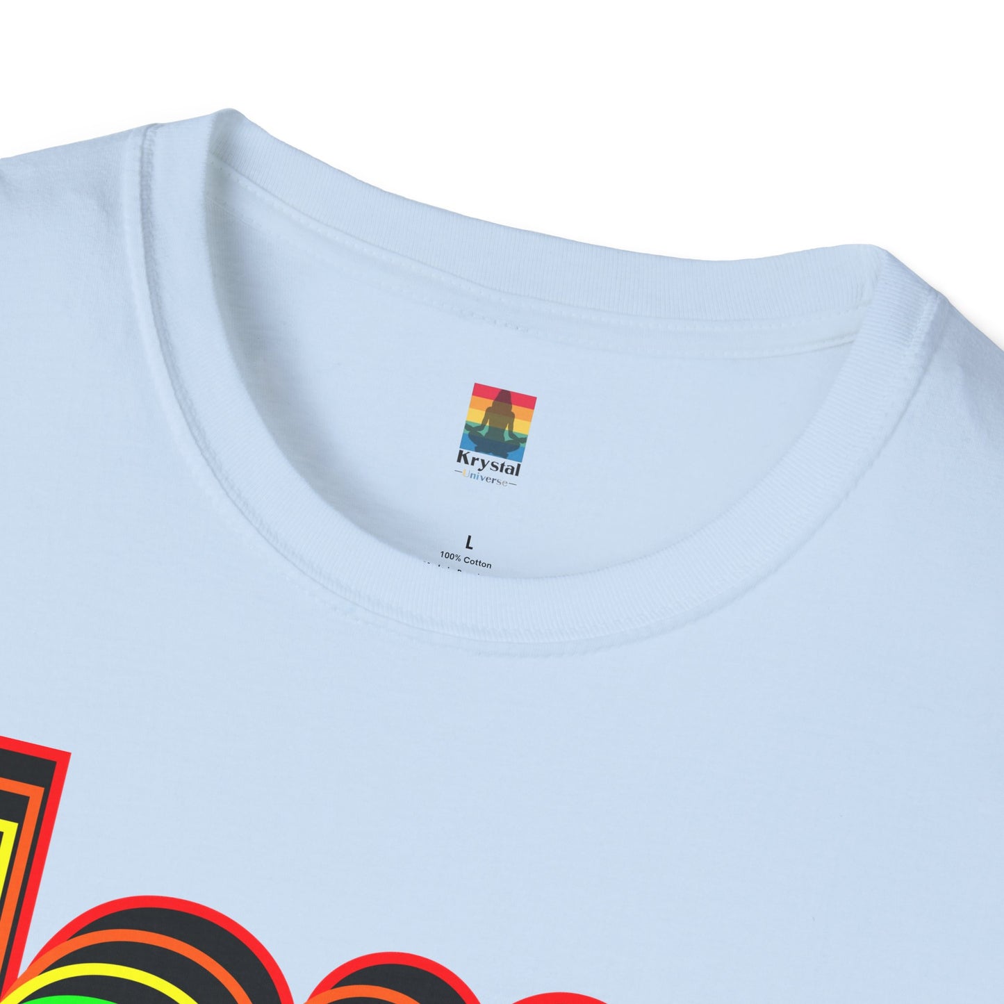 Retro Love Graphic T-Shirt | Unisex Softstyle Tee | Pride Shirt, Casual Wear, Gift for Him/Her, Rainbow Design, Everyday Style