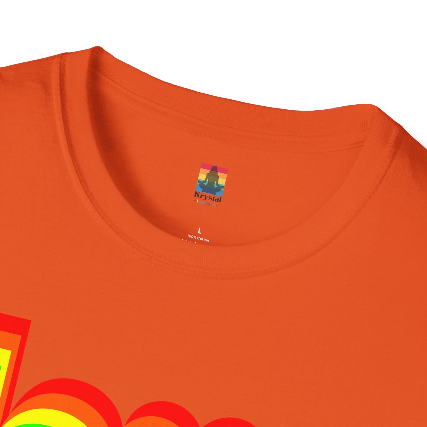 Rainbow Love Unisex Softstyle T-Shirt, Casual Wear, Summer Fashion, Gift for Friends