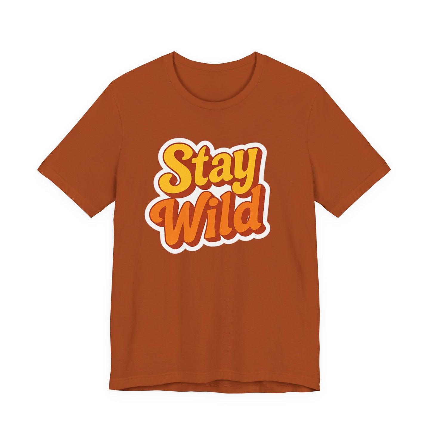 Stay Wild Unisex Short Sleeve Tee, Adventure T-Shirt, Outdoor Apparel, Gift for Nature Lovers, Summer Style, Casual Wear