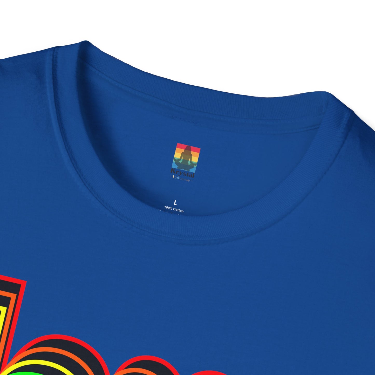 Retro Love Graphic T-Shirt | Unisex Softstyle Tee | Pride Shirt, Casual Wear, Gift for Him/Her, Rainbow Design, Everyday Style