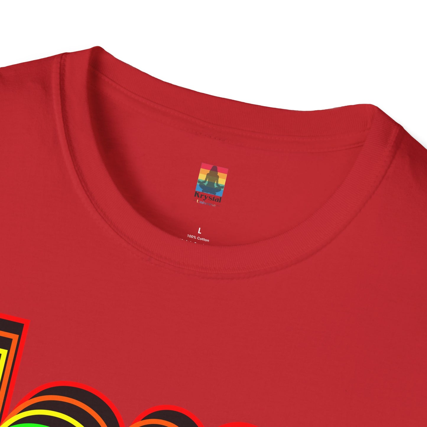 Retro Love Graphic T-Shirt | Unisex Softstyle Tee | Pride Shirt, Casual Wear, Gift for Him/Her, Rainbow Design, Everyday Style