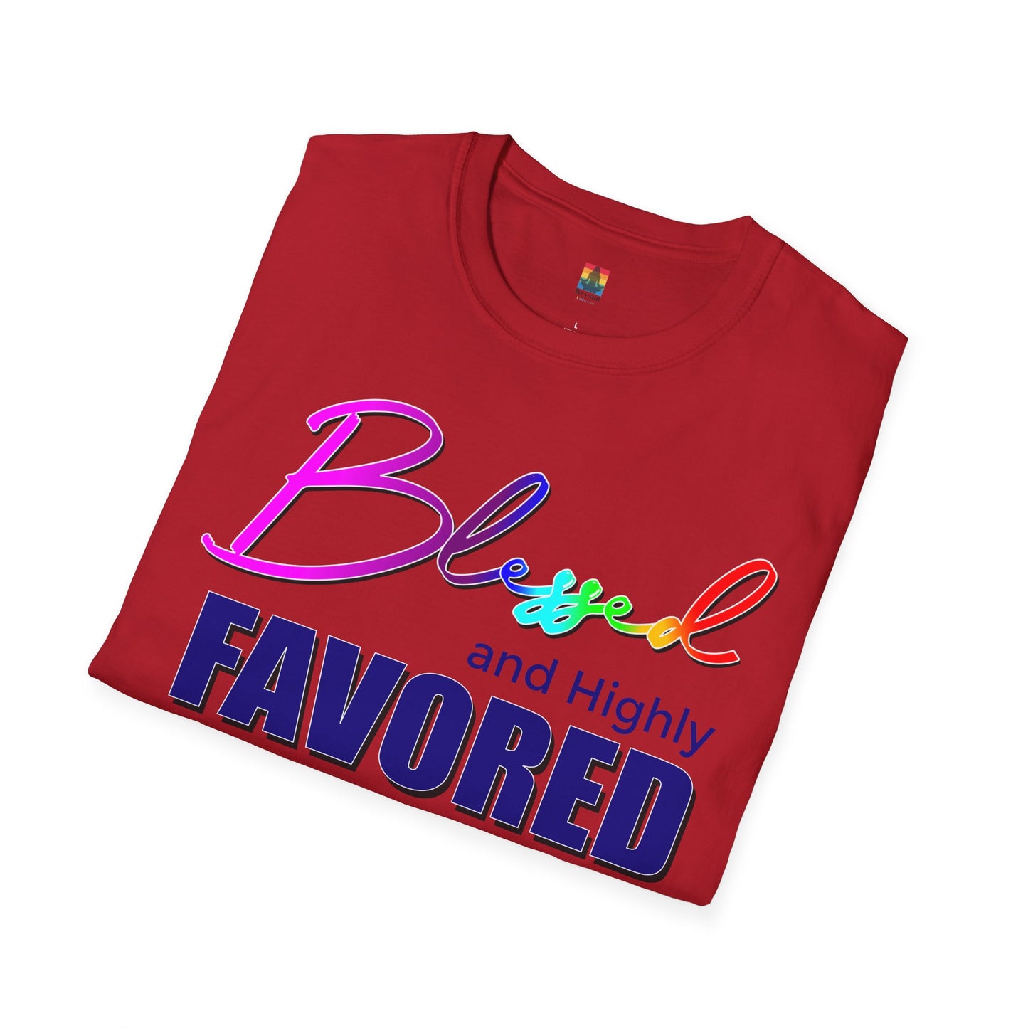 Unisex T-Shirt | Blessed and Highly Favored | Inspirational Gift, Everyday Wear, Pride Celebration, Affirmation Tee, Spiritual Apparel