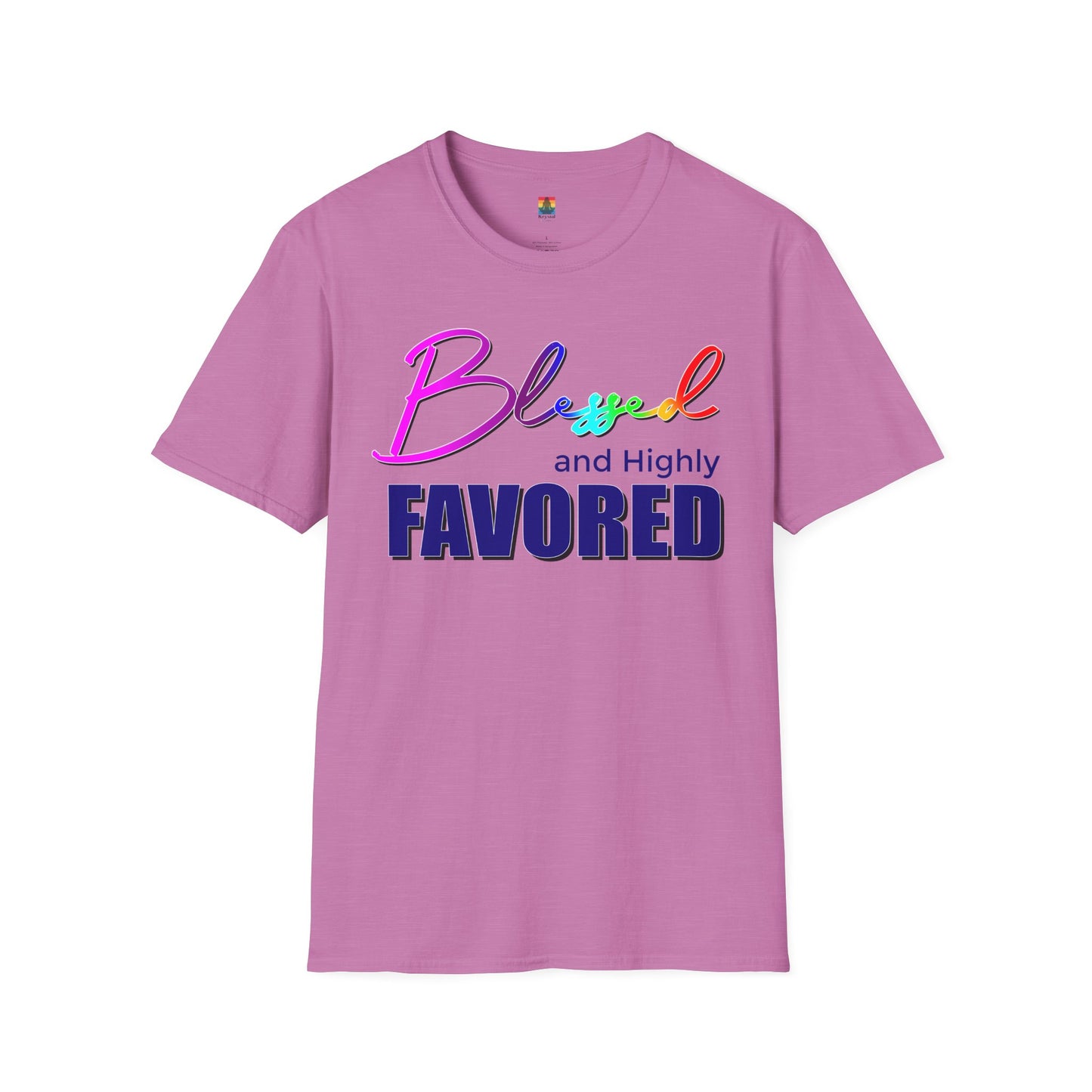 Unisex T-Shirt | Blessed and Highly Favored | Inspirational Gift, Everyday Wear, Pride Celebration, Affirmation Tee, Spiritual Apparel