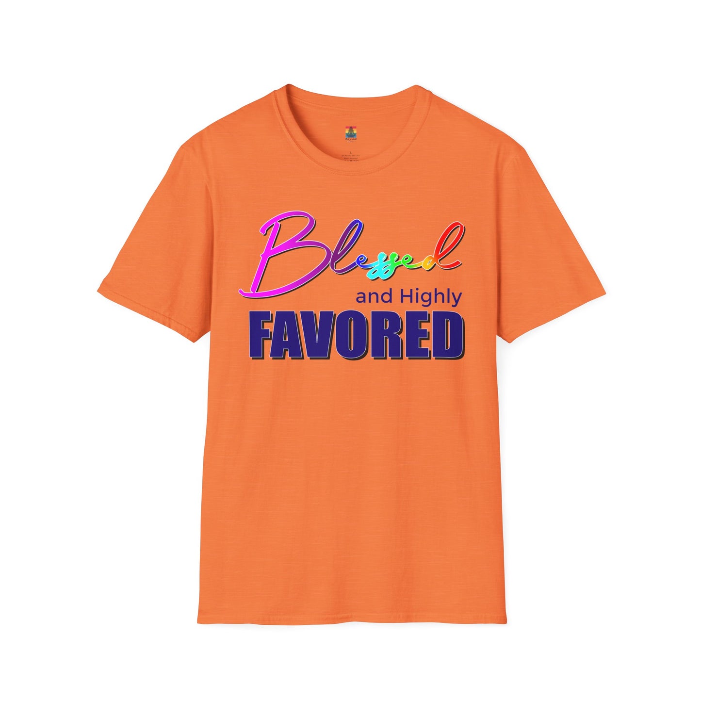 Unisex T-Shirt | Blessed and Highly Favored | Inspirational Gift, Everyday Wear, Pride Celebration, Affirmation Tee, Spiritual Apparel