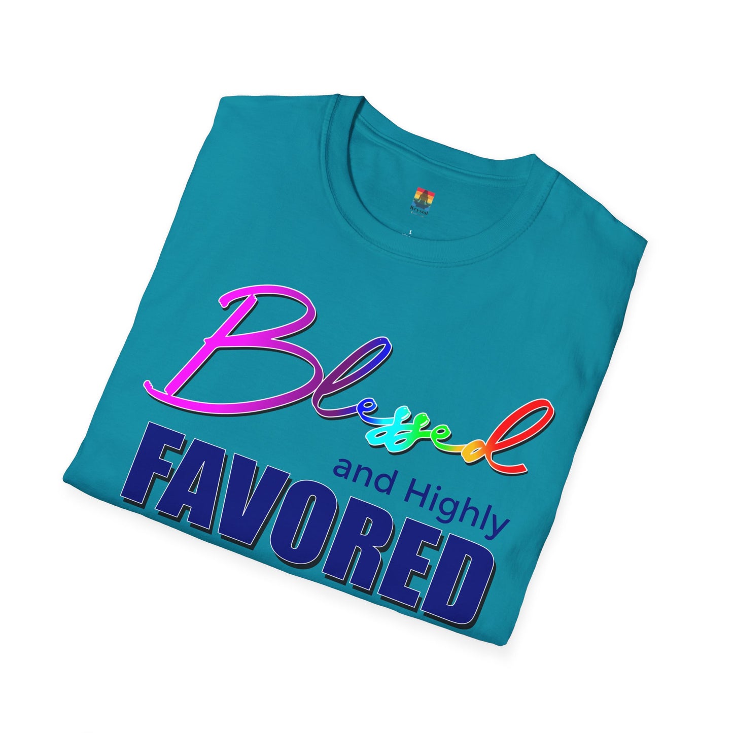 Unisex T-Shirt | Blessed and Highly Favored | Inspirational Gift, Everyday Wear, Pride Celebration, Affirmation Tee, Spiritual Apparel