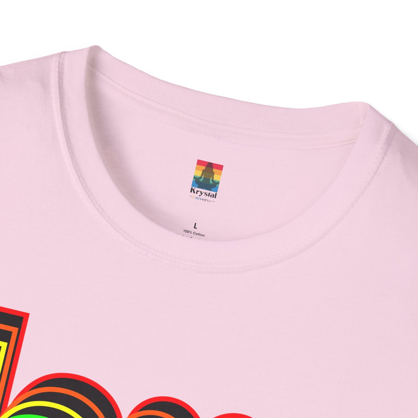 Retro Love Graphic T-Shirt | Unisex Softstyle Tee | Pride Shirt, Casual Wear, Gift for Him/Her, Rainbow Design, Everyday Style