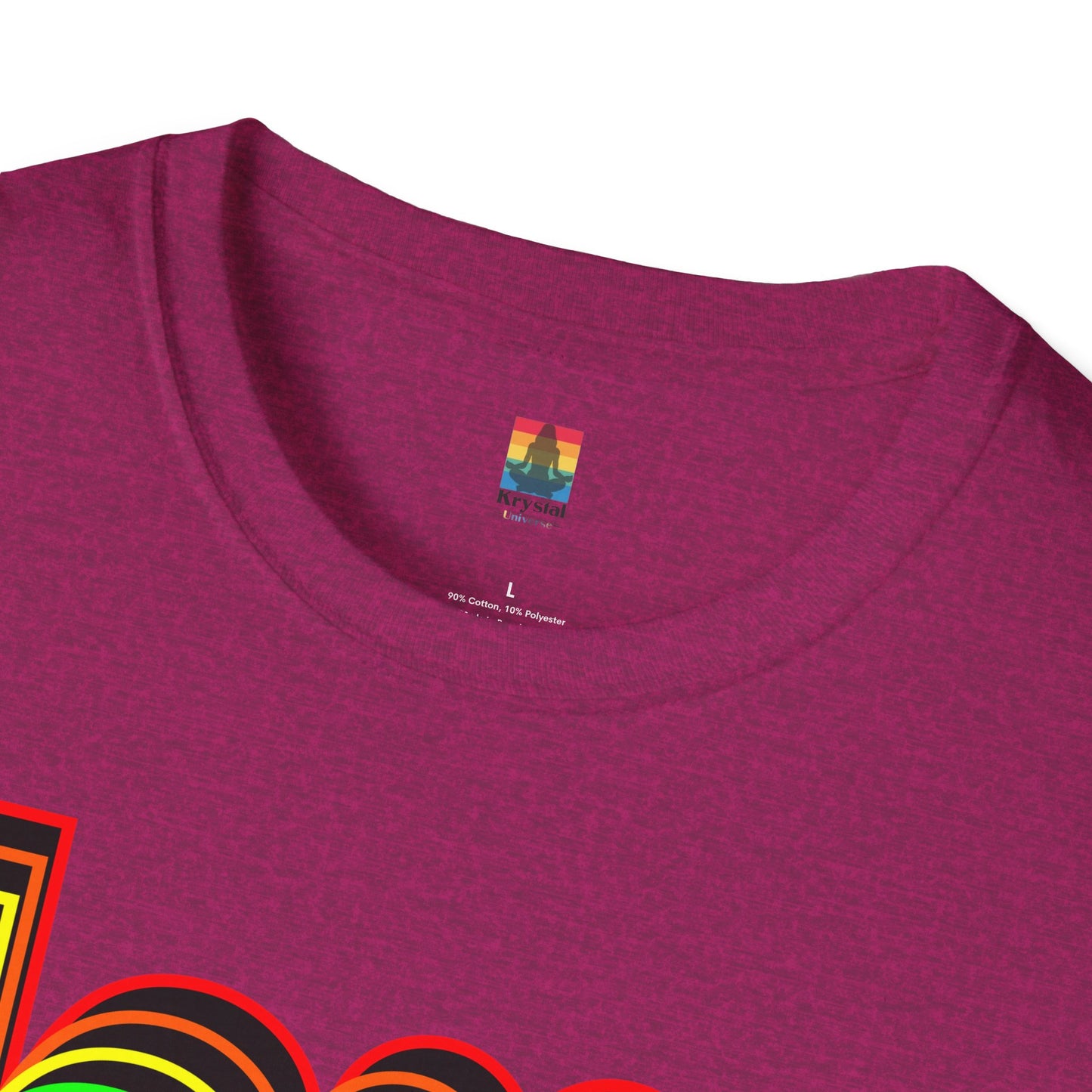 Retro Love Graphic T-Shirt | Unisex Softstyle Tee | Pride Shirt, Casual Wear, Gift for Him/Her, Rainbow Design, Everyday Style