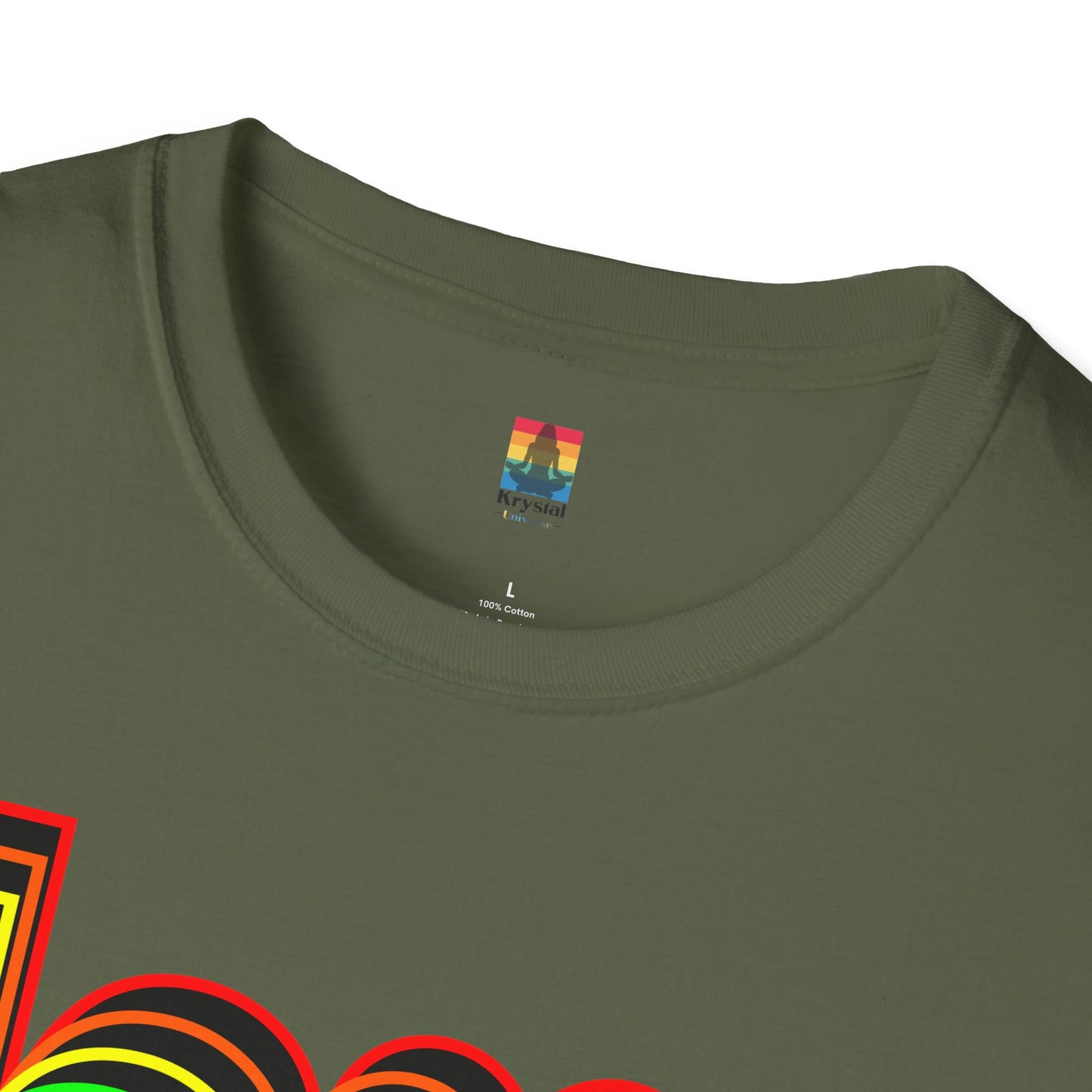 Retro Love Graphic T-Shirt | Unisex Softstyle Tee | Pride Shirt, Casual Wear, Gift for Him/Her, Rainbow Design, Everyday Style